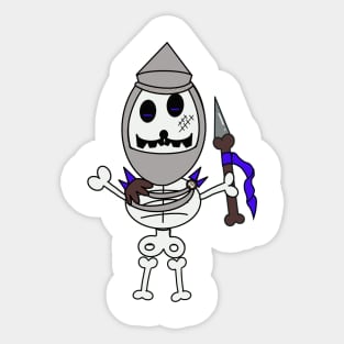 Cute skeletons doodle style Sticker